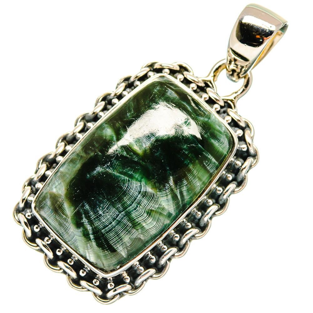 Seraphinite Pendants handcrafted by Anasilvercos - PD24788 - Photo 2