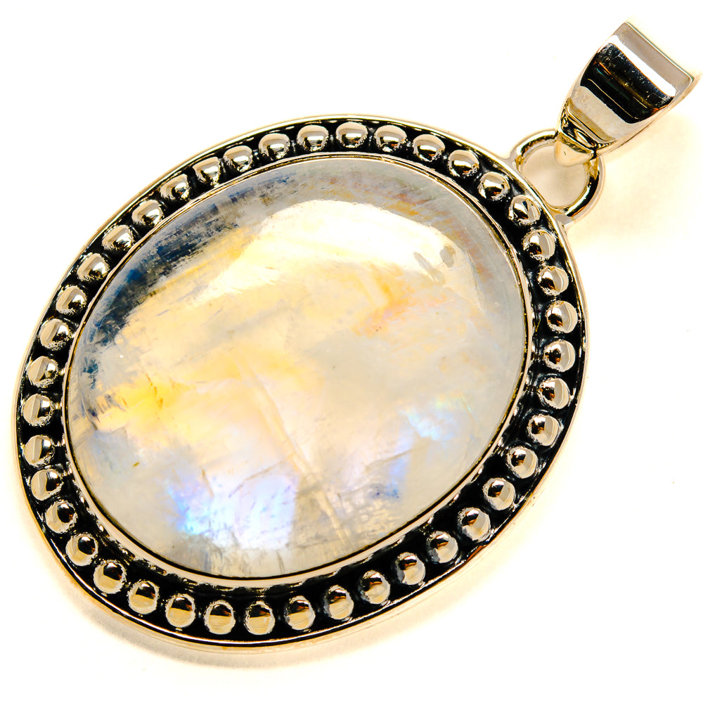 Rainbow Moonstone Pendants handcrafted by Anasilvercos - PD24800 - Photo 2