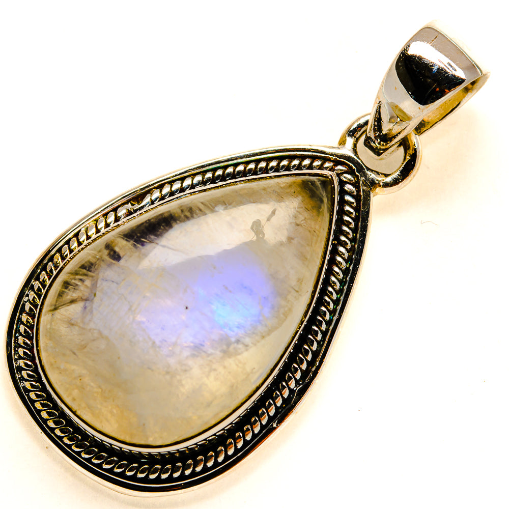 Rainbow Moonstone Pendants handcrafted by Anasilvercos - PD24804 - Photo 2