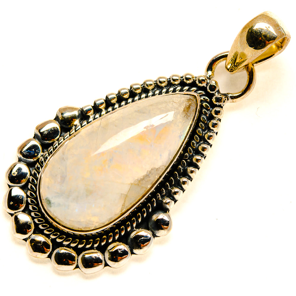 Rainbow Moonstone Pendants handcrafted by Anasilvercos - PD24805 - Photo 2