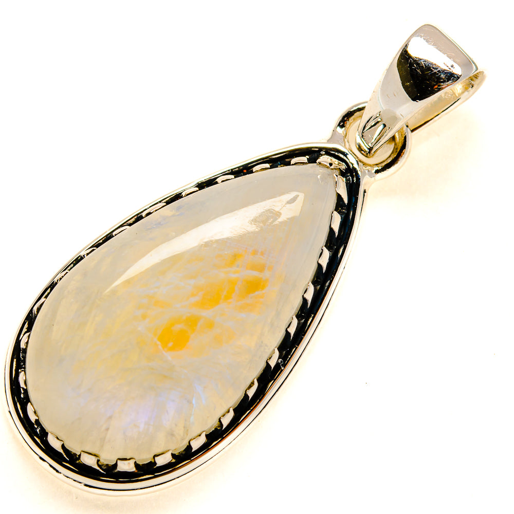 Rainbow Moonstone Pendants handcrafted by Anasilvercos - PD24807 - Photo 2