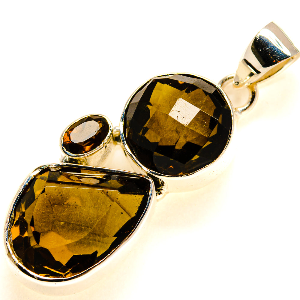 Smoky Quartz Pendants handcrafted by Anasilvercos - PD24811 - Photo 2