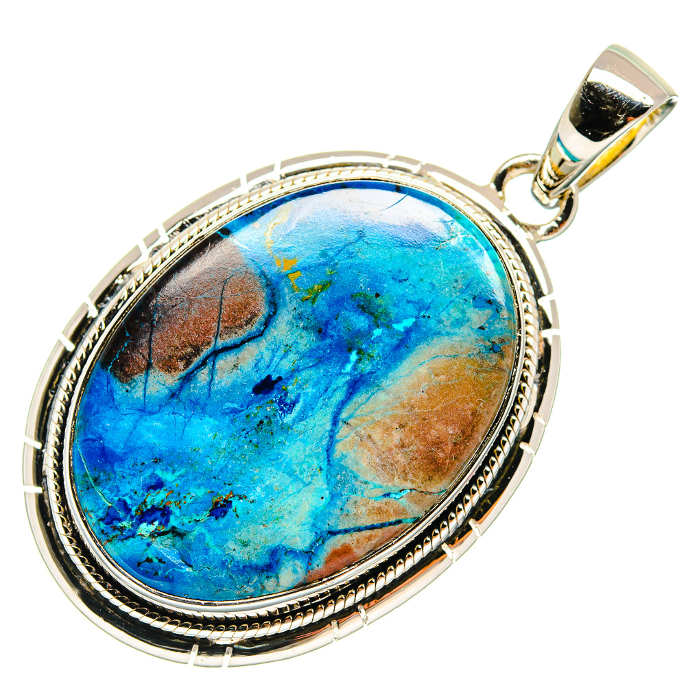Chrysocolla Pendants handcrafted by Anasilvercos - PD24814 - Photo 2