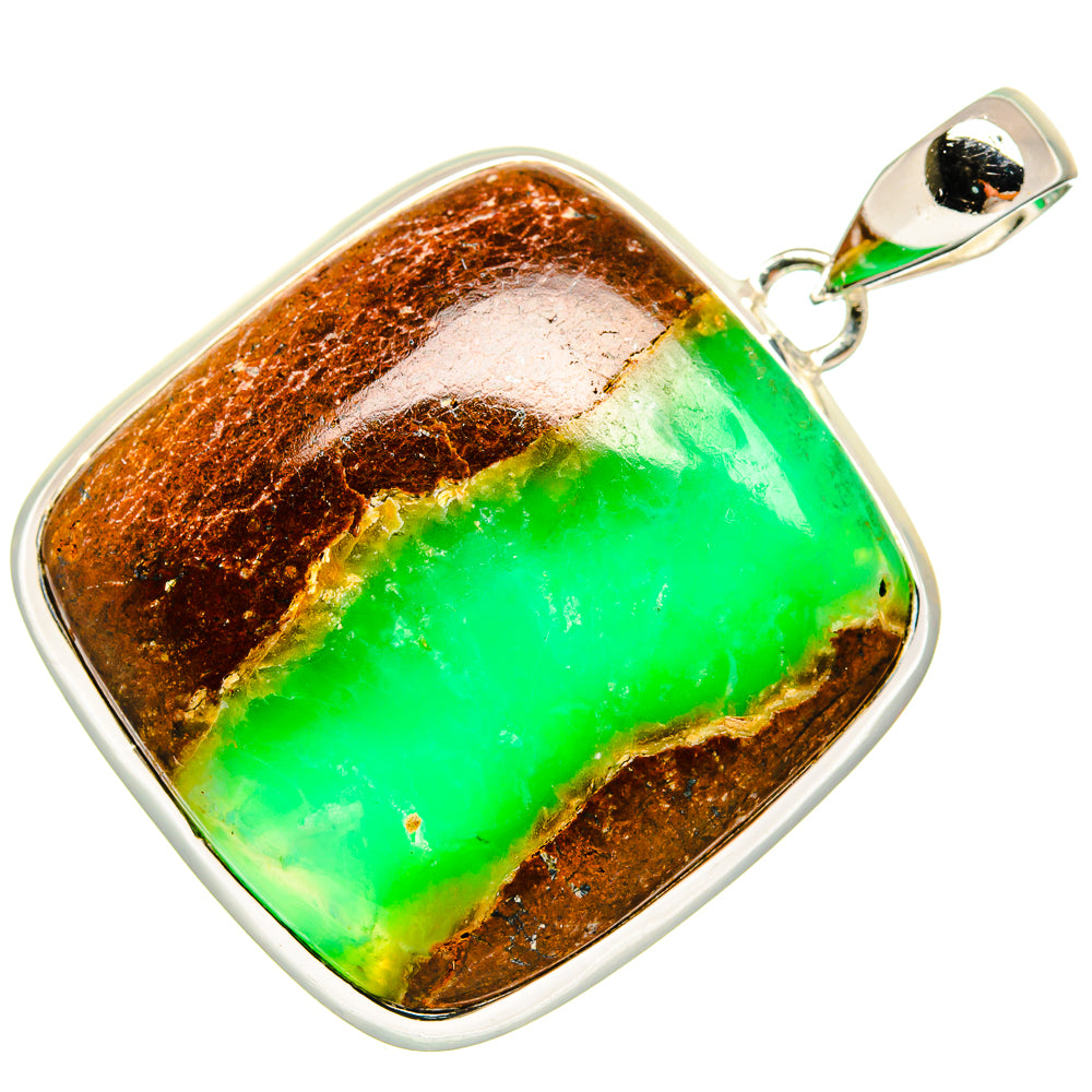 Chrysoprase Pendants handcrafted by Anasilvercos - PD24819 - Photo 2