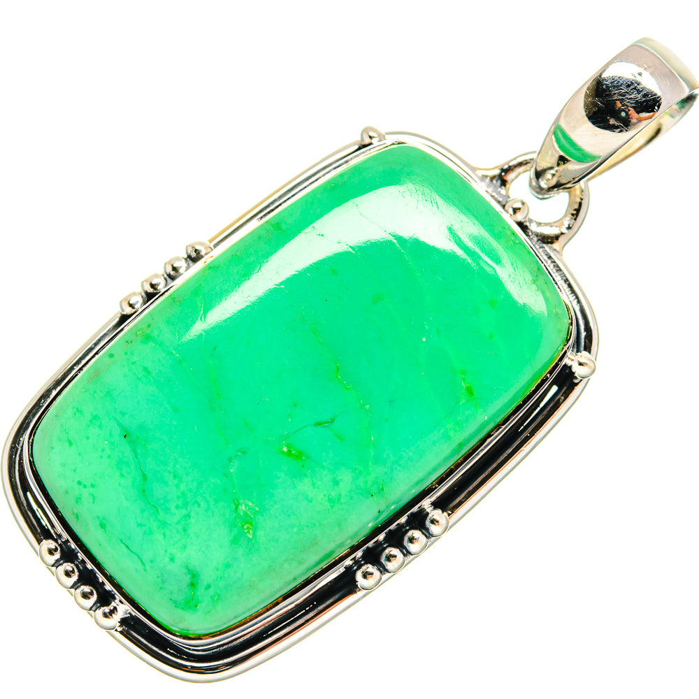 Chrysoprase Pendants handcrafted by Anasilvercos - PD24826 - Photo 2