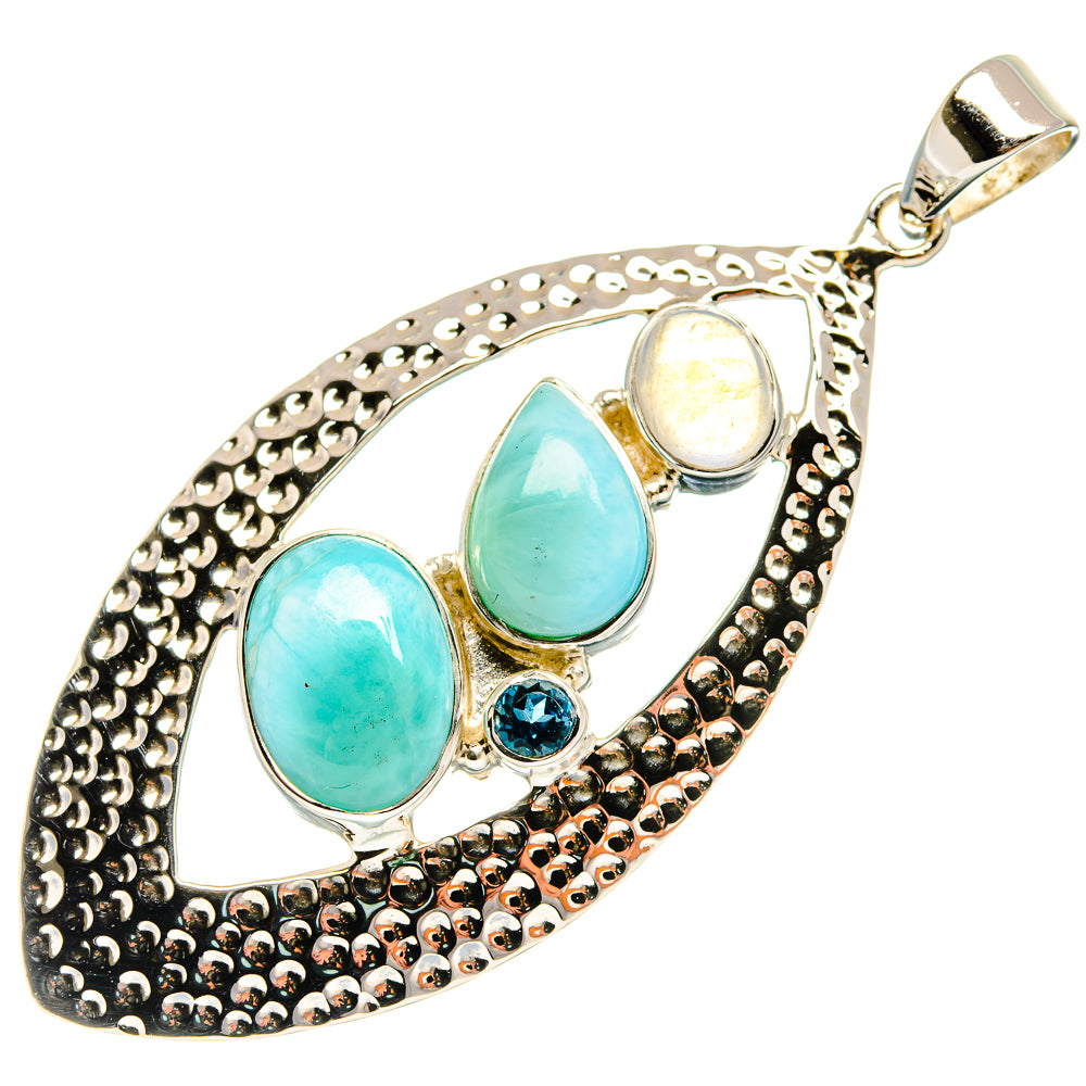 Larimar Pendants handcrafted by Anasilvercos - PD24833 - Photo 2