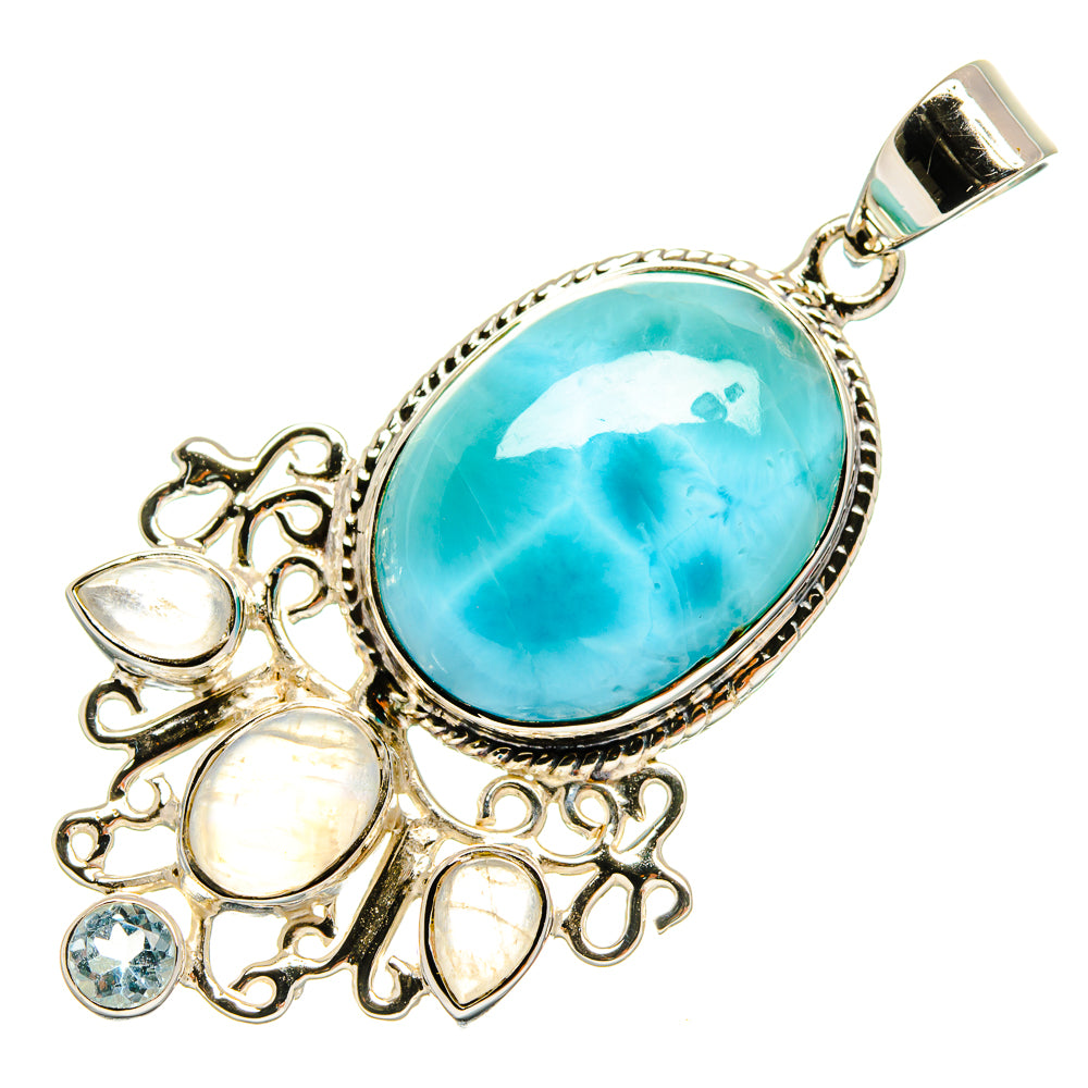 Larimar Pendants handcrafted by Anasilvercos - PD24836 - Photo 2