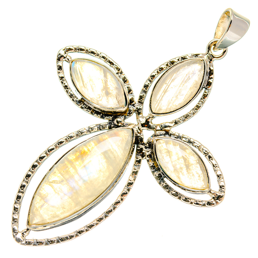 Rainbow Moonstone Pendants handcrafted by Anasilvercos - PD24842 - Photo 2