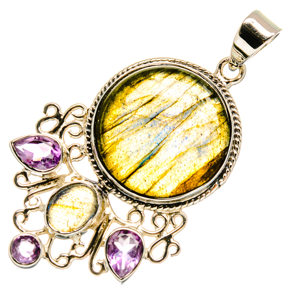 Labradorite Pendants handcrafted by Anasilvercos - PD24850 - Photo 2