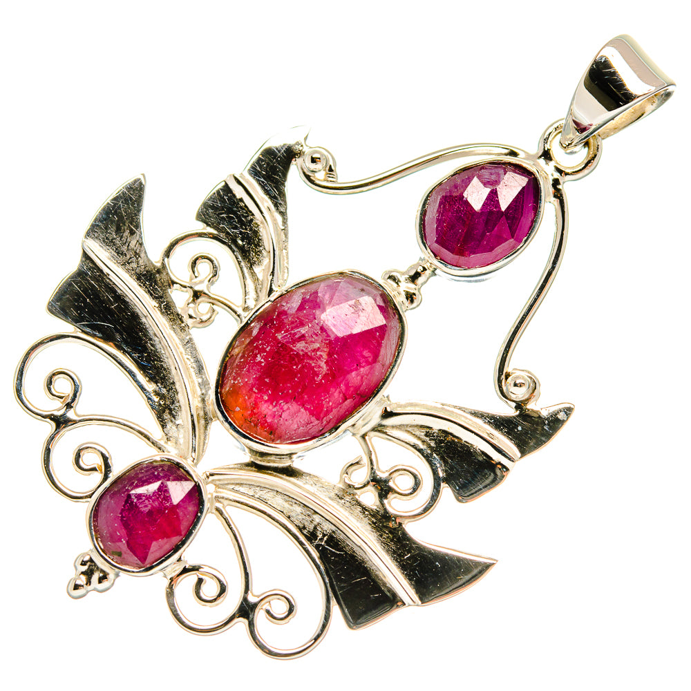Ruby Pendants handcrafted by Anasilvercos - PD24859 - Photo 2