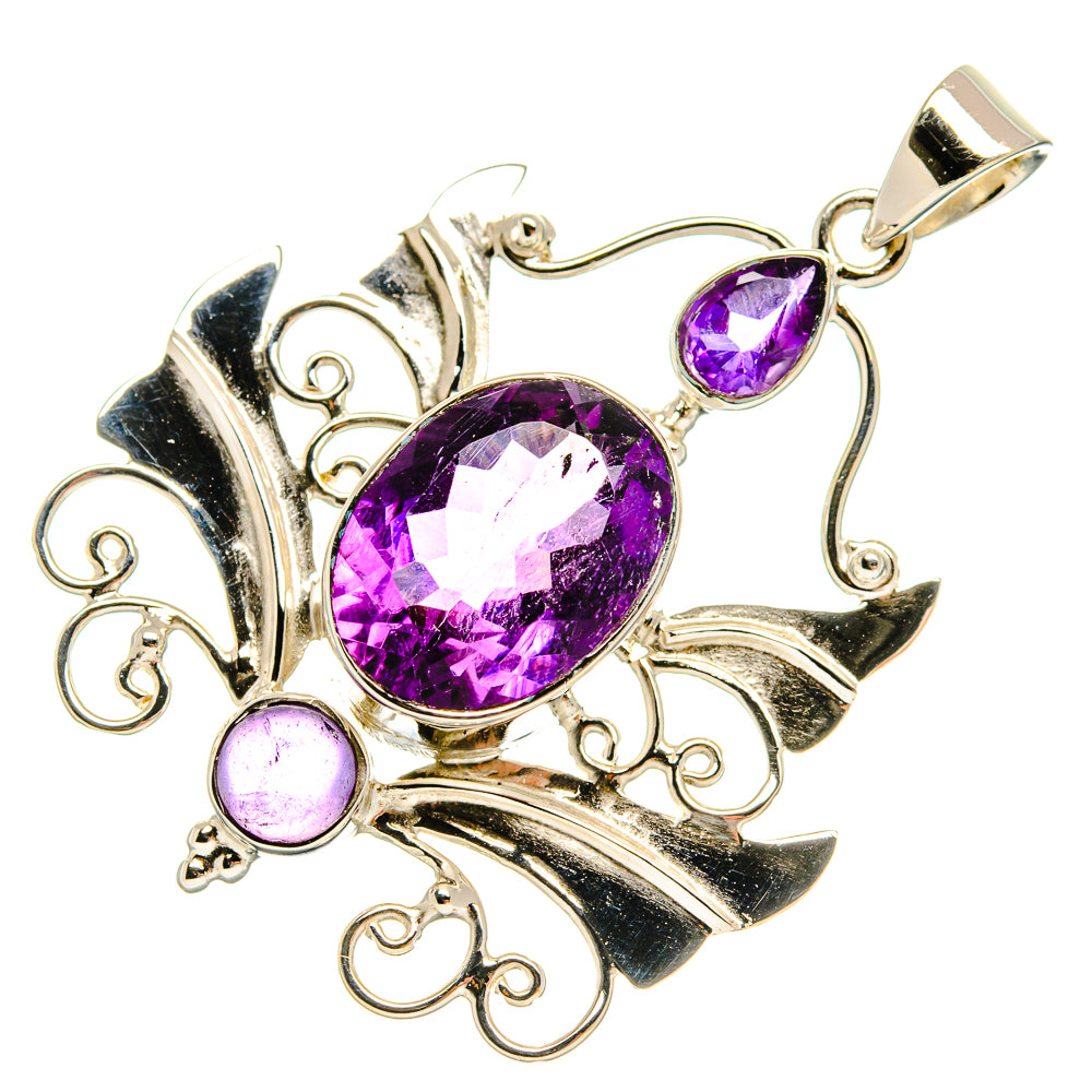 Amethyst Pendants handcrafted by Anasilvercos - PD24860 - Photo 2