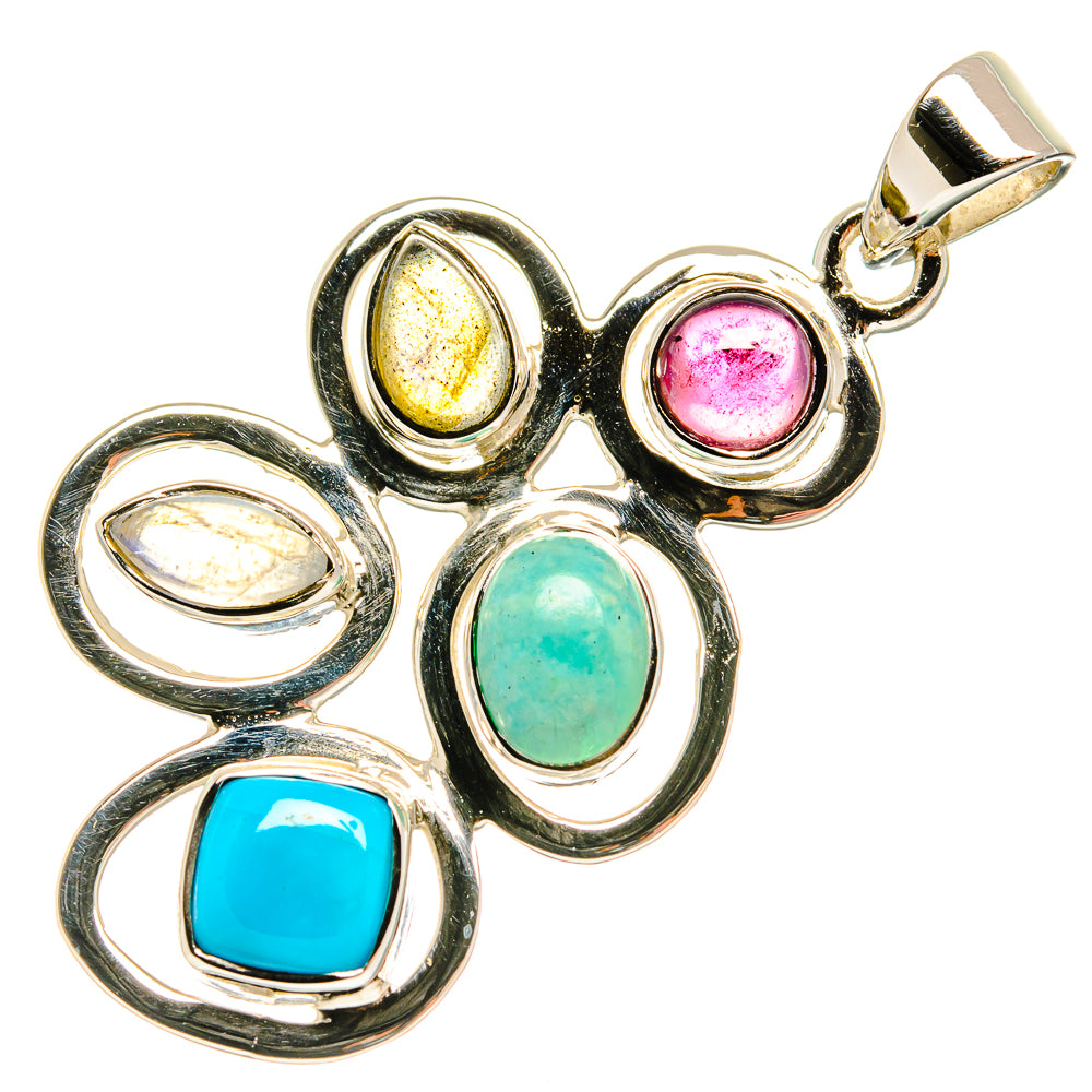 Sleeping Beauty Turquoise Pendants handcrafted by Anasilvercos - PD24867 - Photo 2