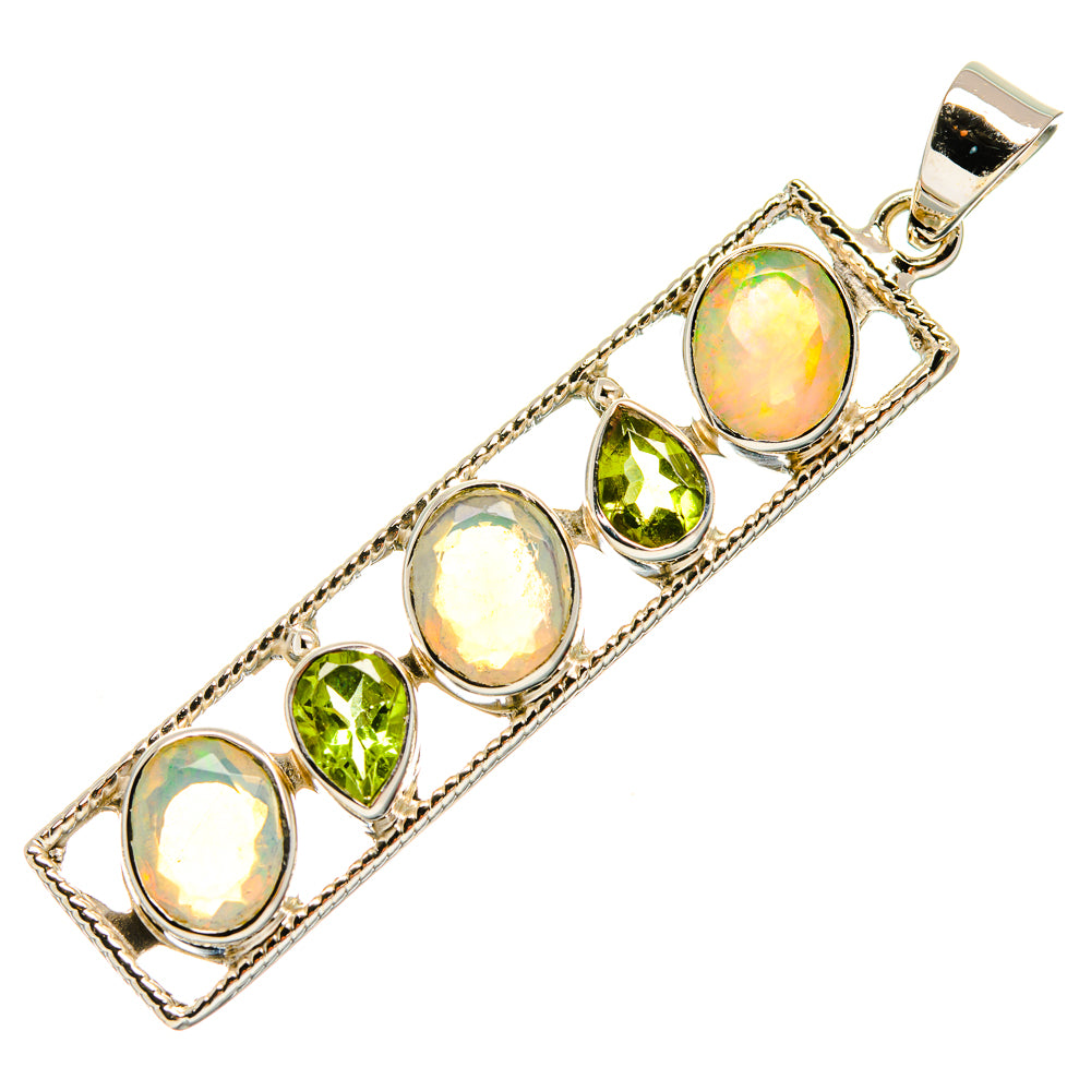 Ethiopian Opal Pendants handcrafted by Anasilvercos - PD24874 - Photo 2