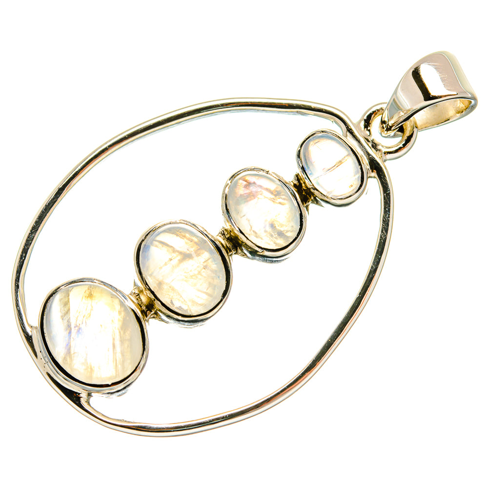 Rainbow Moonstone Pendants handcrafted by Anasilvercos - PD24883 - Photo 2