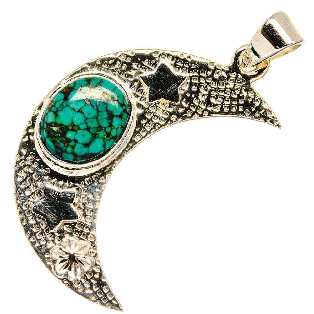 Tibetan Turquoise Pendants handcrafted by Anasilvercos - PD24887 - Photo 2