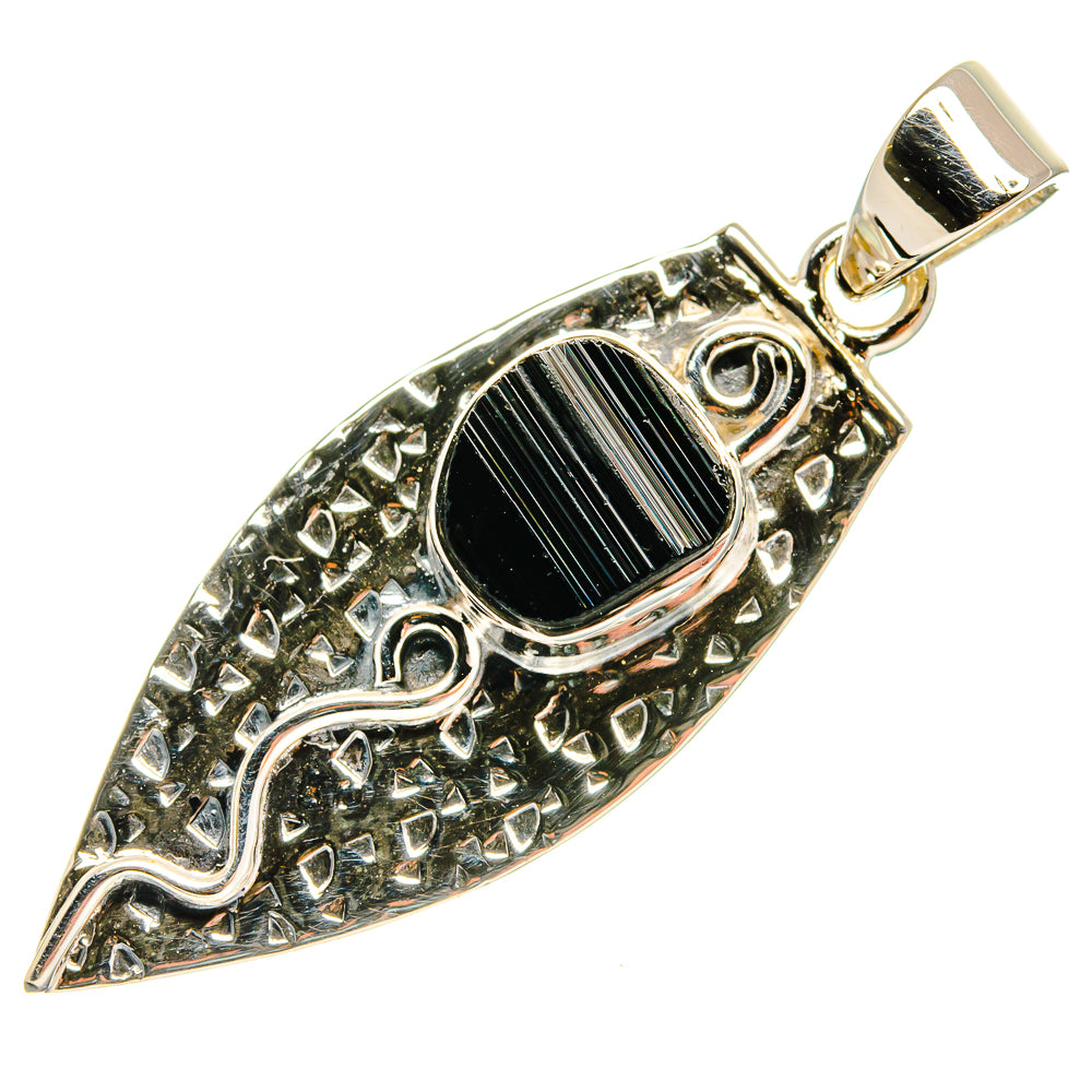 Black Tourmaline Pendants handcrafted by Anasilvercos - PD24907 - Photo 2