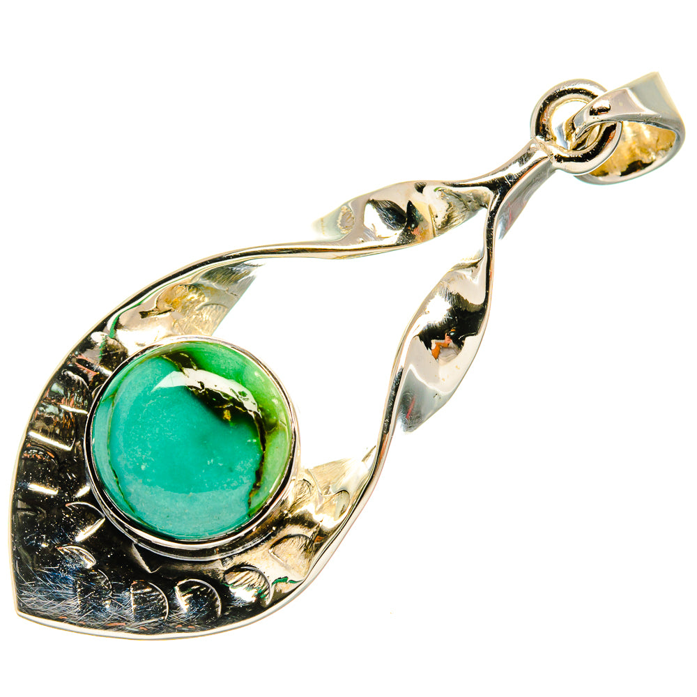 Tibetan Turquoise Pendants handcrafted by Anasilvercos - PD24912 - Photo 2