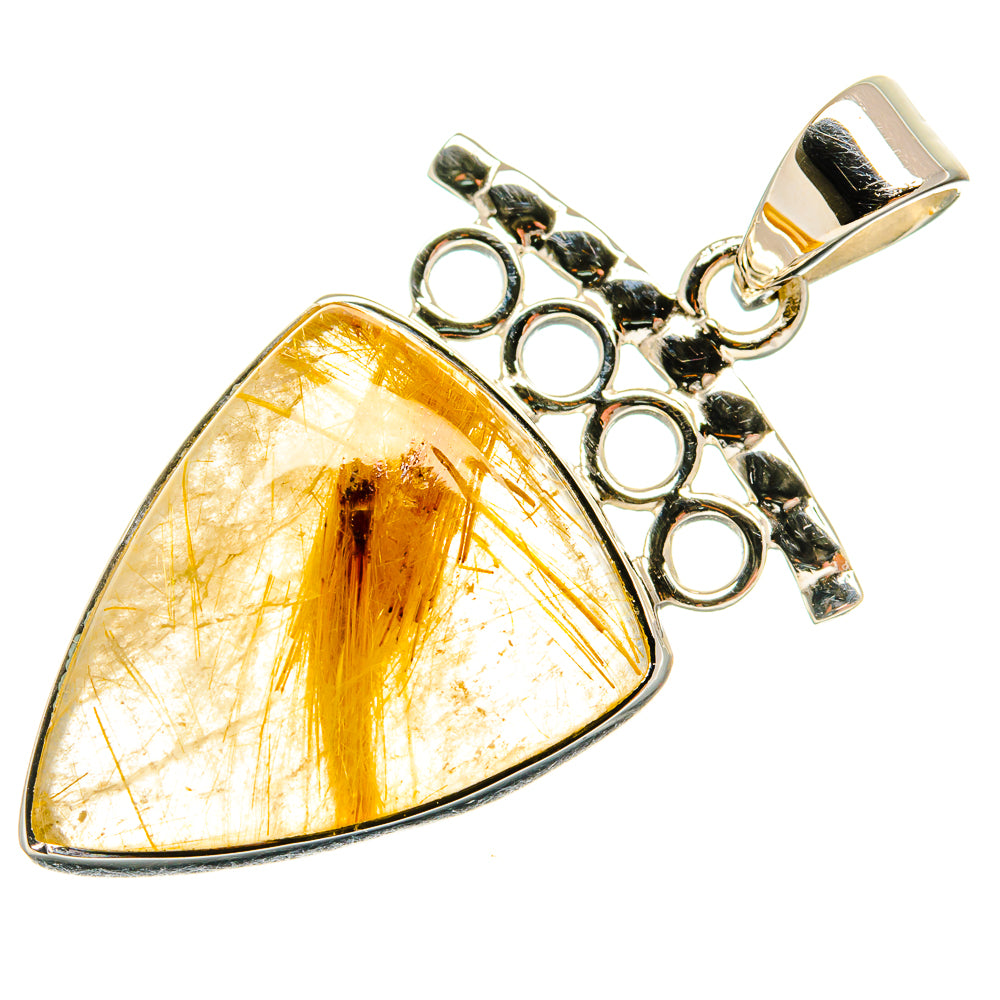 Rutilated Quartz Pendants handcrafted by Anasilvercos - PD24920 - Photo 2