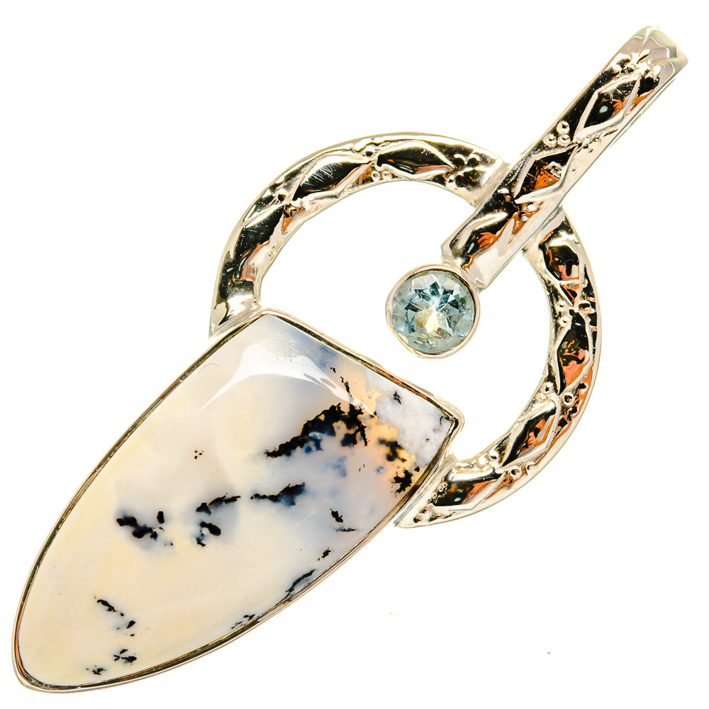 Dendritic Opal Pendants handcrafted by Anasilvercos - PD24936 - Photo 2