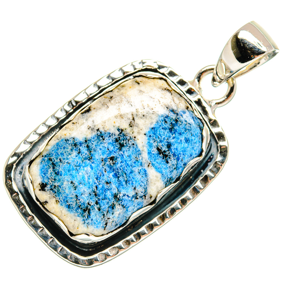K2 Blue Azurite Pendants handcrafted by Anasilvercos - PD24961 - Photo 2