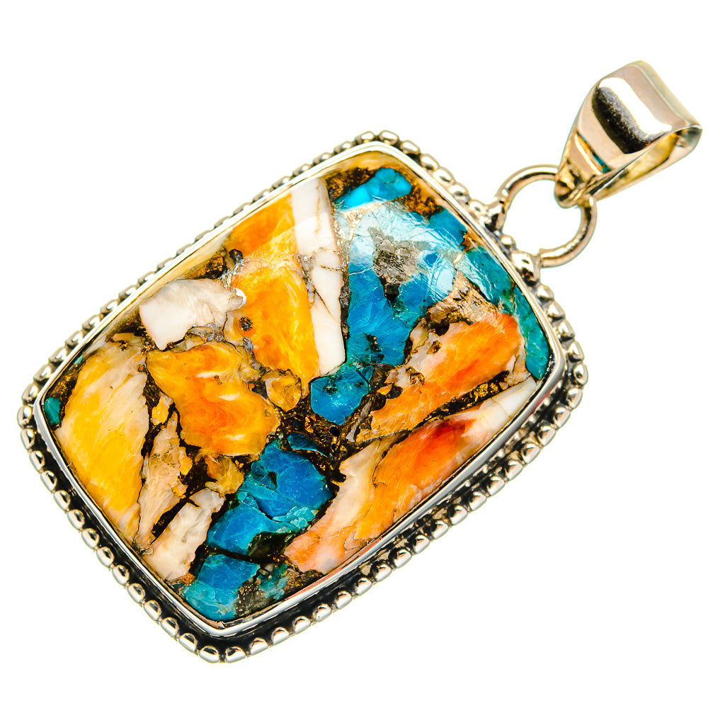 Spiny Oyster Turquoise Pendants handcrafted by Anasilvercos - PD24967 - Photo 2