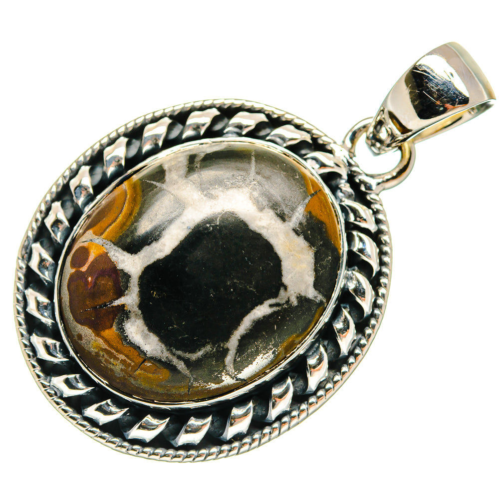Septarian Geode Pendants handcrafted by Anasilvercos - PD24973 - Photo 2
