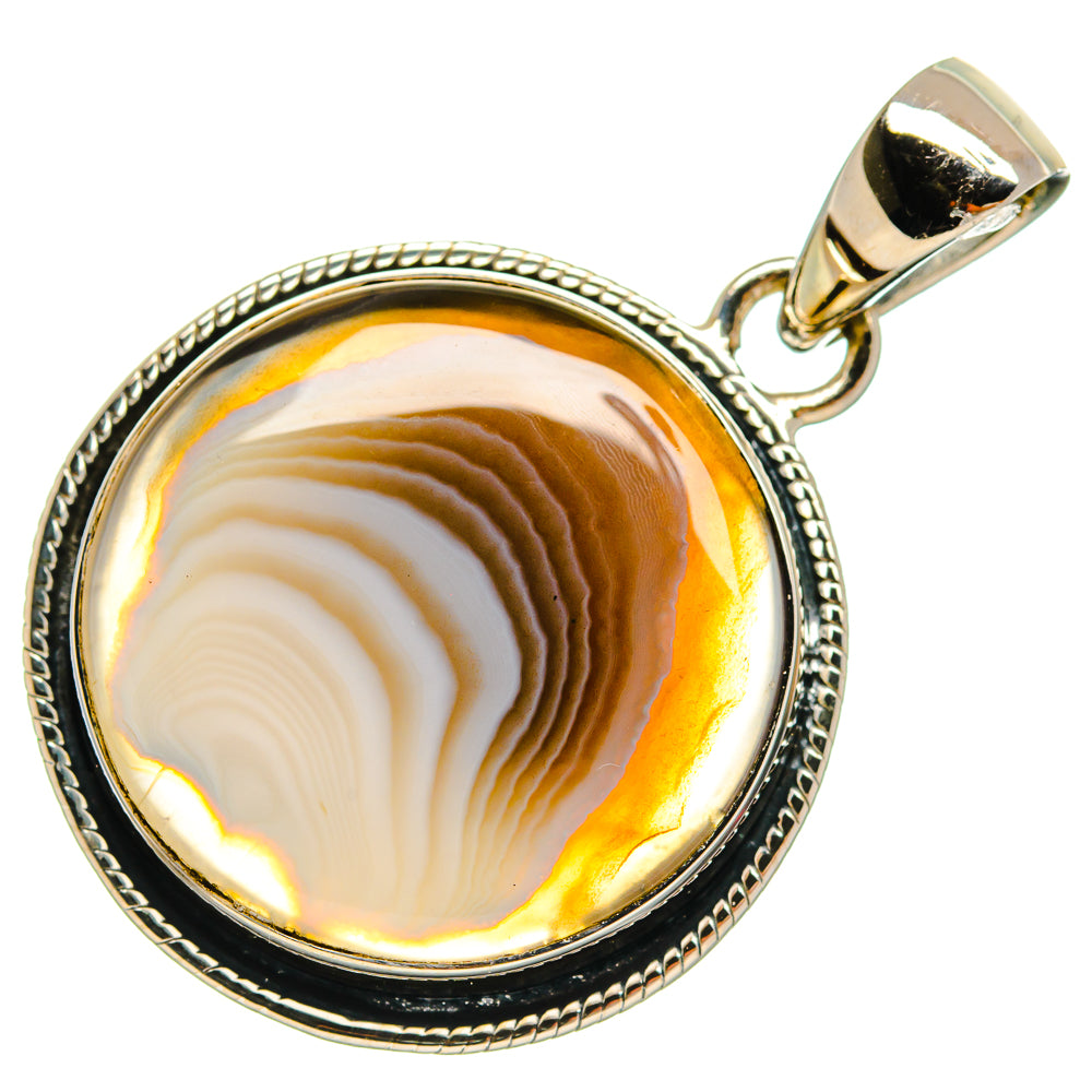 Botswana Agate Pendants handcrafted by Anasilvercos - PD24974 - Photo 2