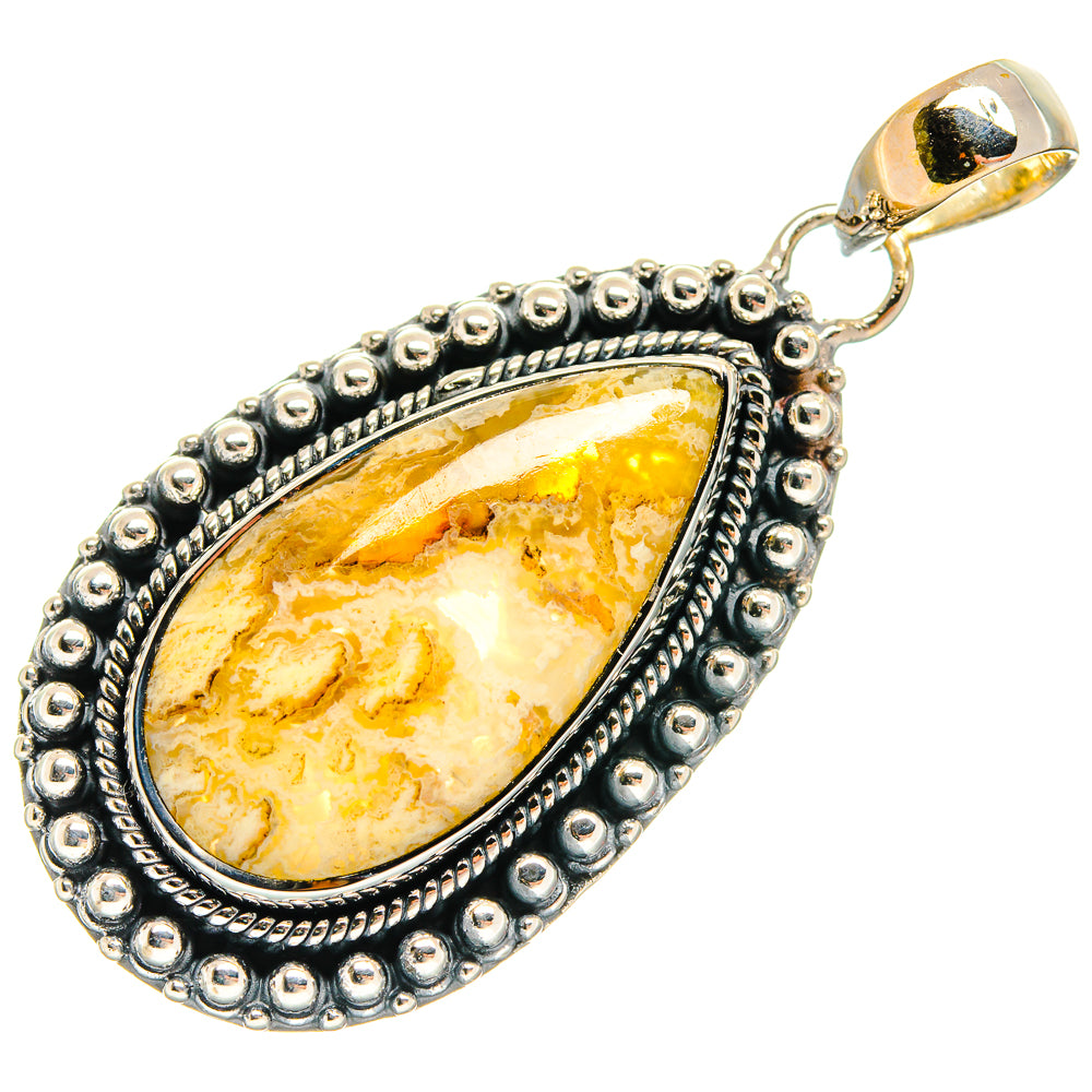 Plume Agate Pendants handcrafted by Anasilvercos - PD24983 - Photo 2