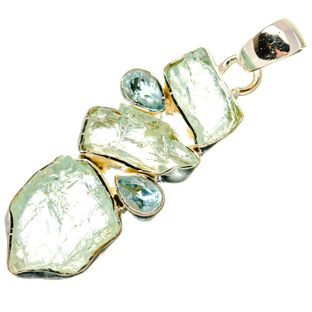 Aquamarine Pendants handcrafted by Anasilvercos - PD25005 - Photo 2