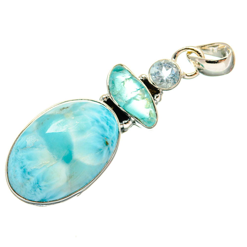 Larimar Pendants handcrafted by Anasilvercos - PD25036 - Photo 2