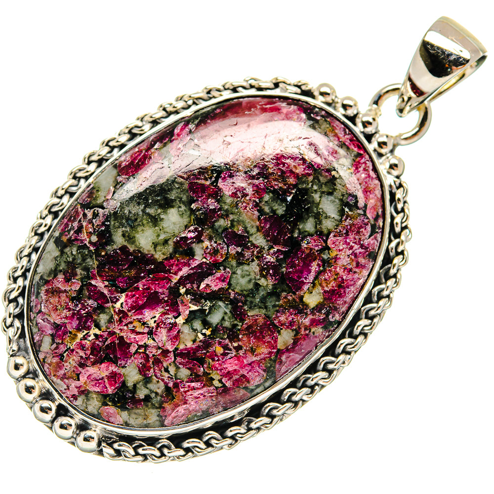 Russian Eudialyte Pendants handcrafted by Anasilvercos - PD25057 - Photo 2