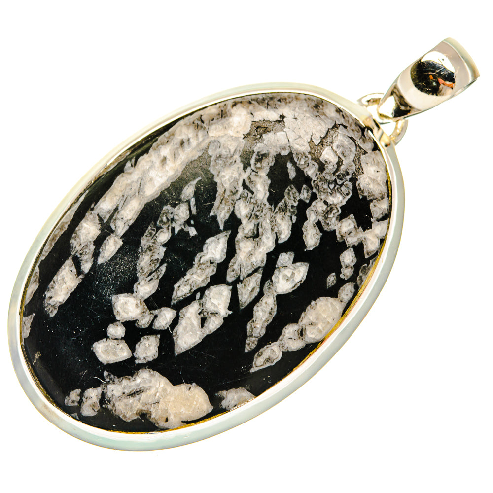 Chrysanthemum Stone Pendants handcrafted by Anasilvercos - PD25063 - Photo 2
