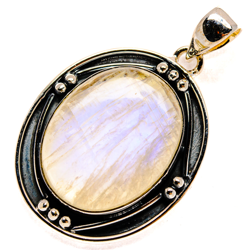 Rainbow Moonstone Pendants handcrafted by Anasilvercos - PD25071 - Photo 2