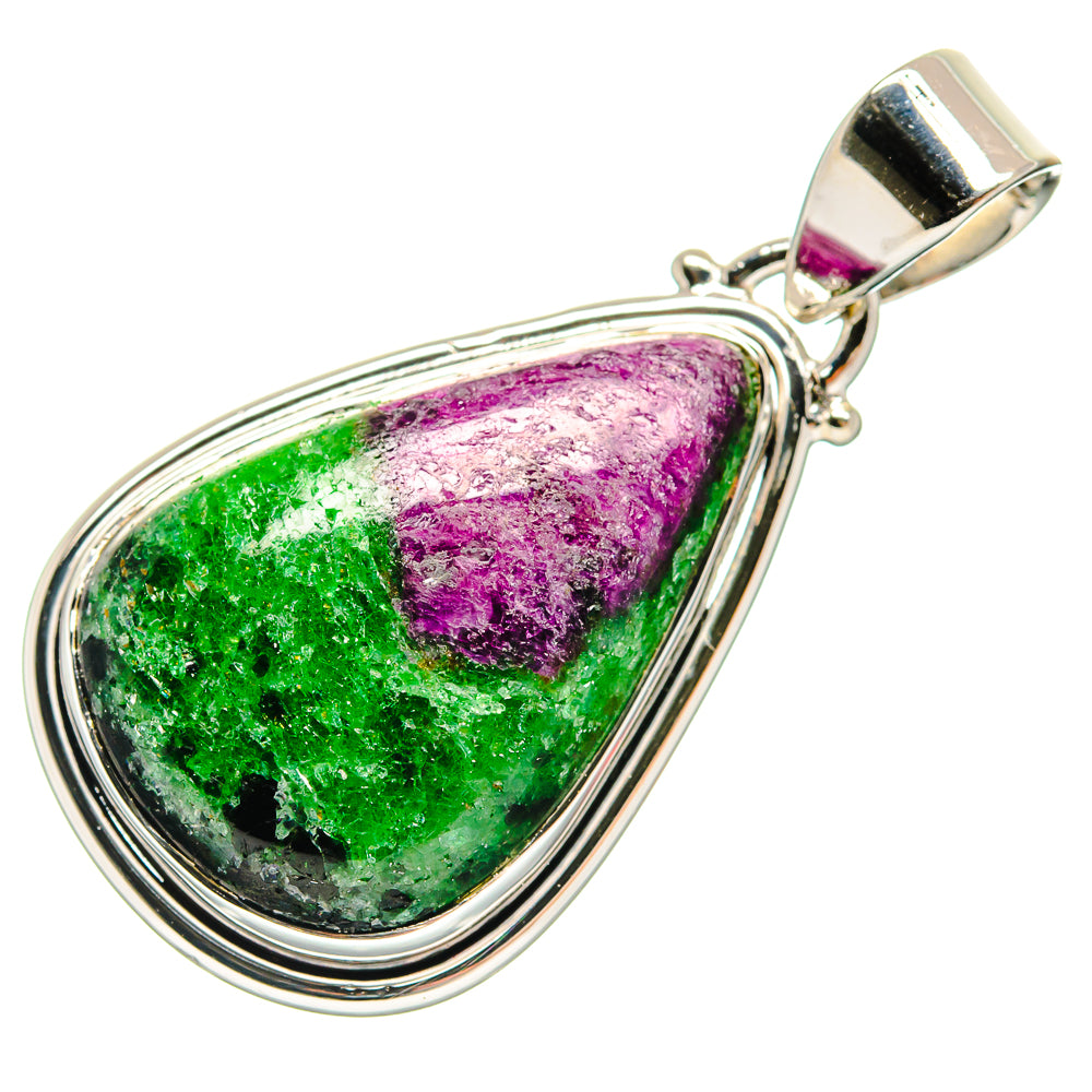 Ruby Zoisite Pendants handcrafted by Anasilvercos - PD25094 - Photo 2