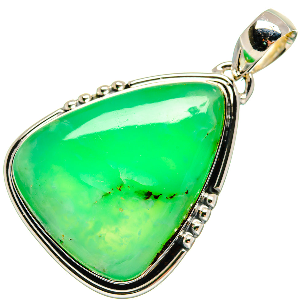 Chrysoprase Pendants handcrafted by Anasilvercos - PD25108 - Photo 2