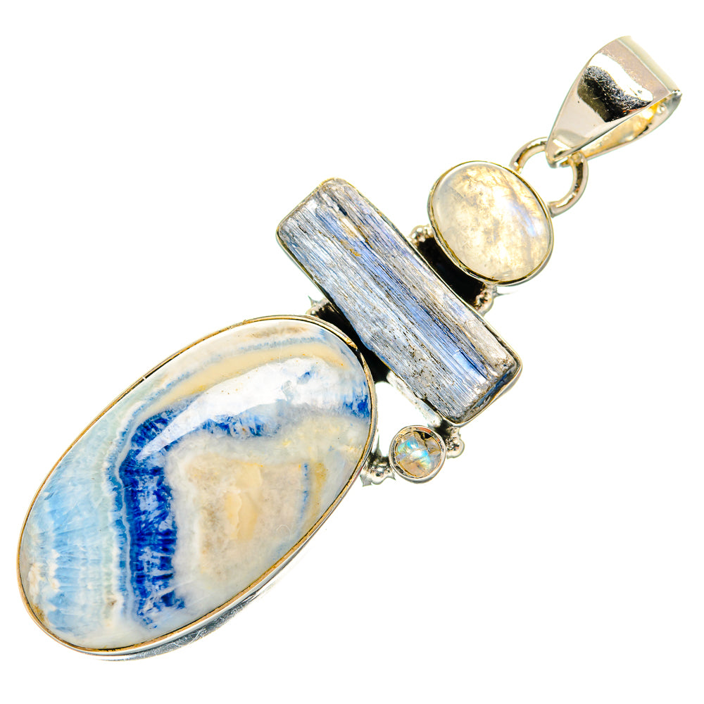 Blue Scheelite Pendants handcrafted by Anasilvercos - PD25115 - Photo 2