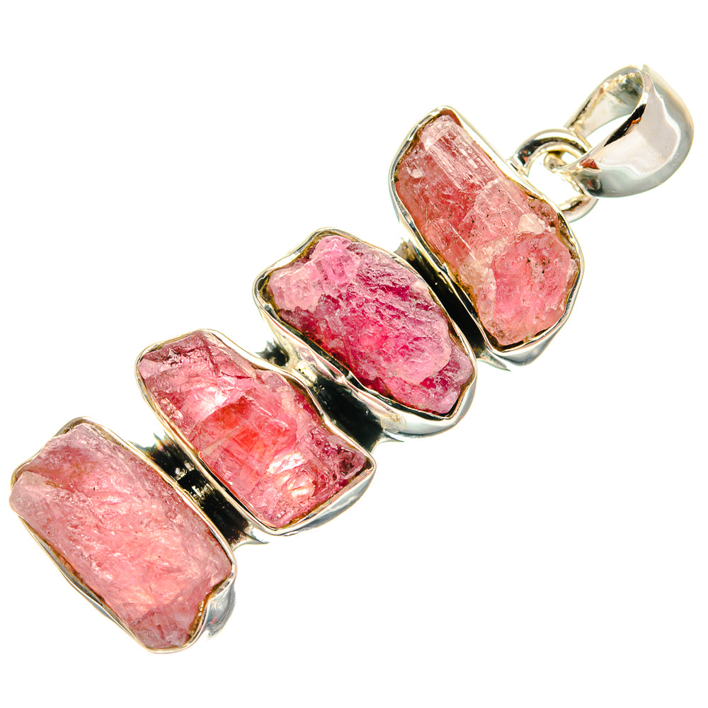 Pink Tourmaline Pendants handcrafted by Anasilvercos - PD25125 - Photo 2