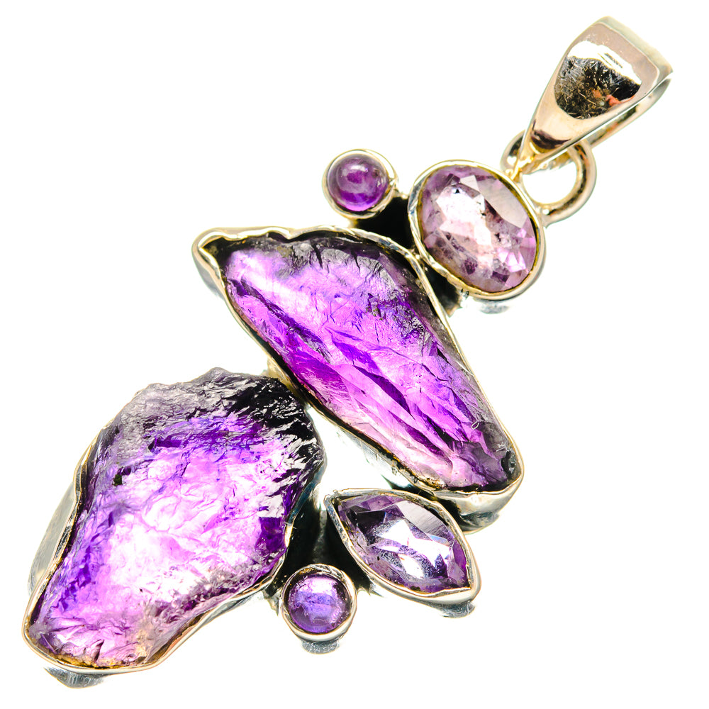 Amethyst Pendants handcrafted by Anasilvercos - PD25129 - Photo 2