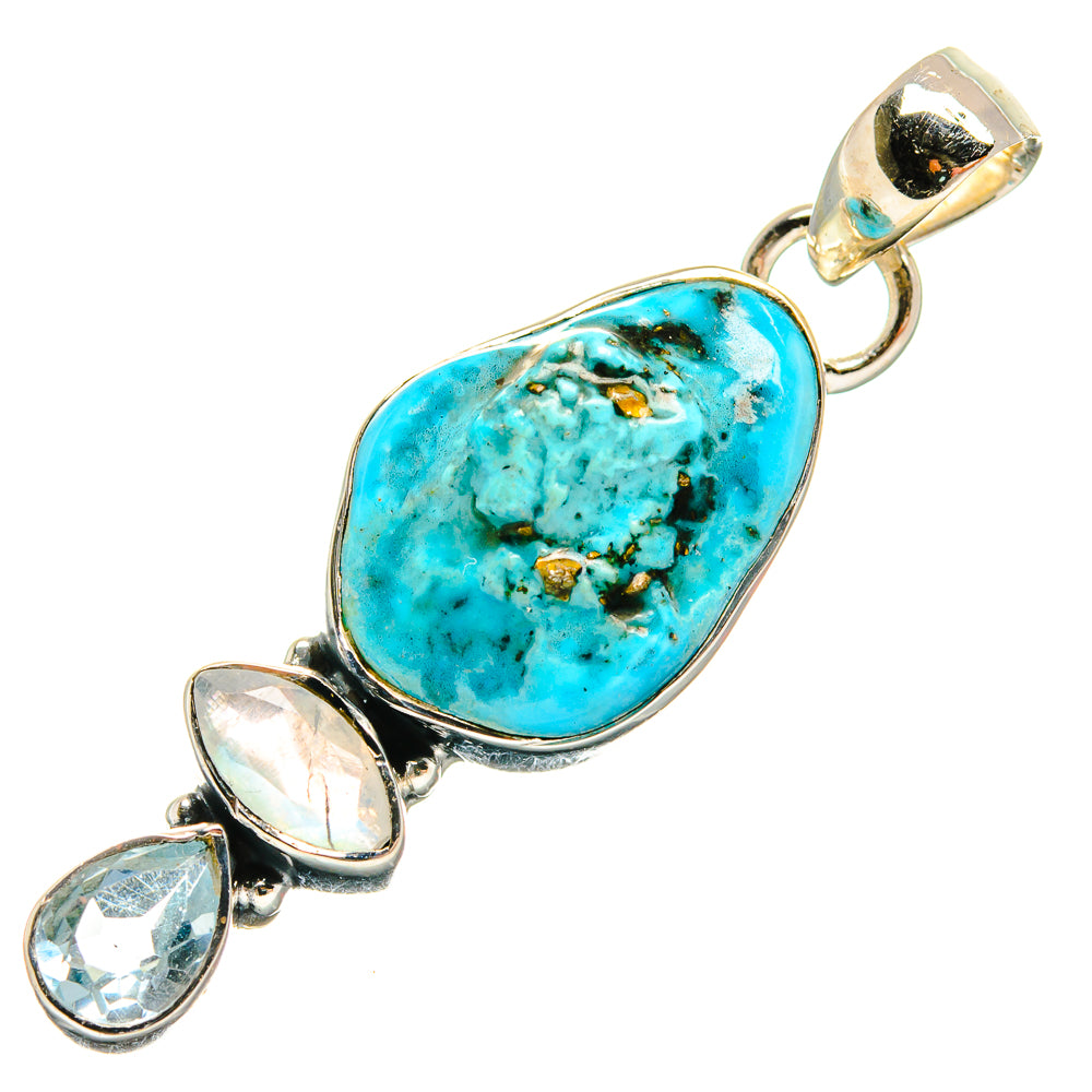 Turquoise Pendants handcrafted by Anasilvercos - PD25131 - Photo 2