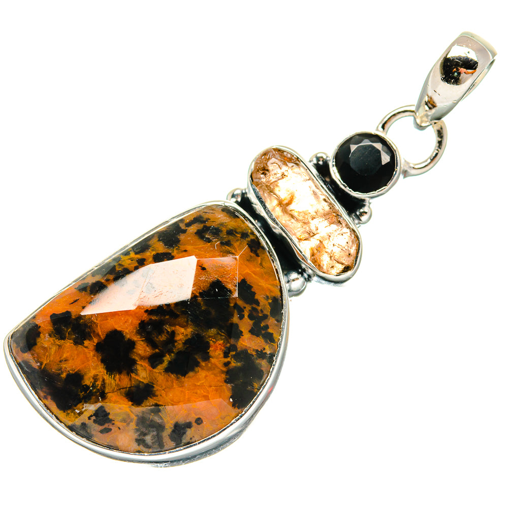 Palm Wood Jasper Pendants handcrafted by Anasilvercos - PD25143 - Photo 2