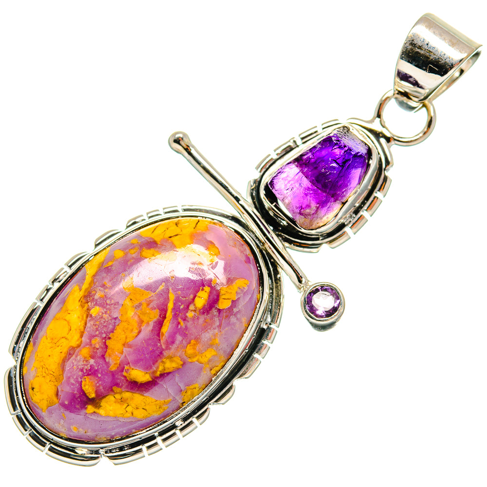 Phosphosiderite Pendants handcrafted by Anasilvercos - PD25147 - Photo 2