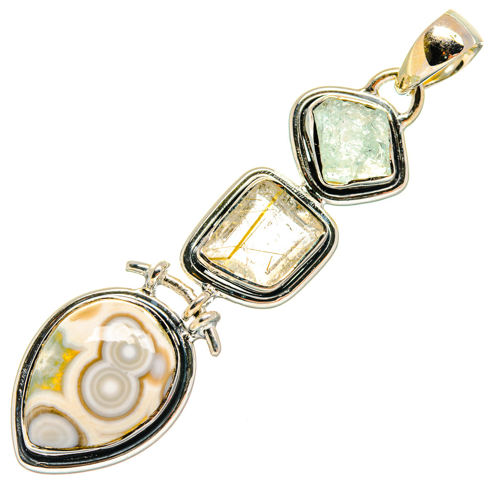 Ocean Jasper Pendants handcrafted by Anasilvercos - PD25154 - Photo 2