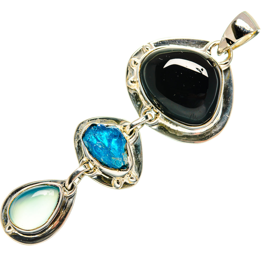 Black Onyx Pendants handcrafted by Anasilvercos - PD25155 - Photo 2
