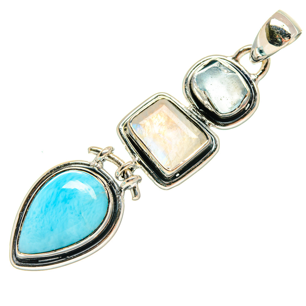 Larimar Pendants handcrafted by Anasilvercos - PD25156 - Photo 2