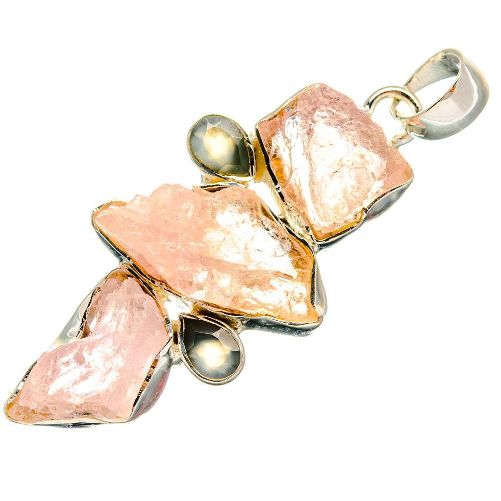 Rose Quartz Pendants handcrafted by Anasilvercos - PD25171 - Photo 2