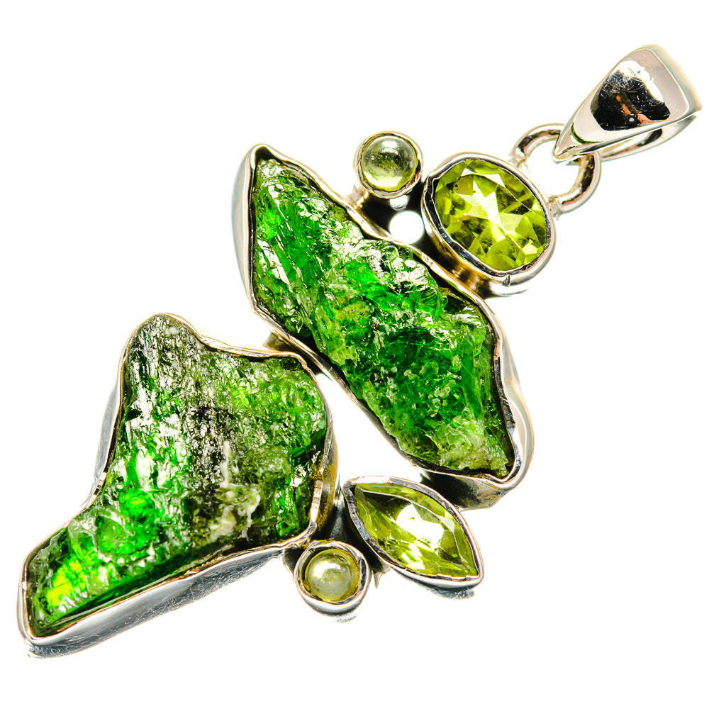 Chrome Diopside Pendants handcrafted by Anasilvercos - PD25188 - Photo 2