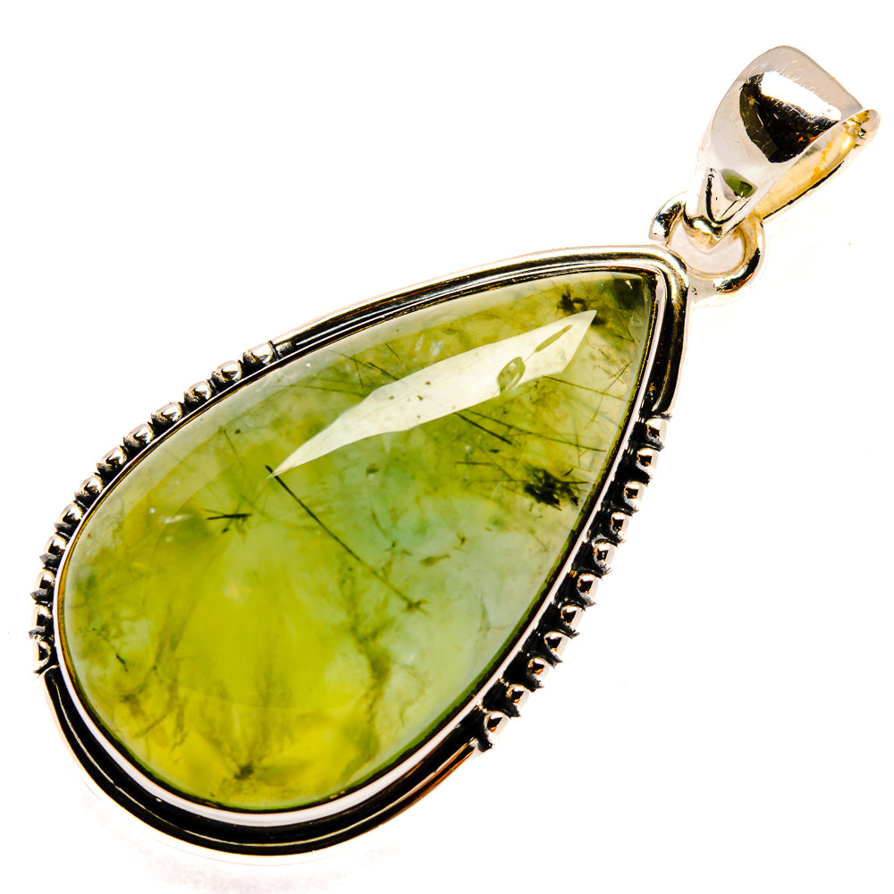 Prehnite Pendants handcrafted by Anasilvercos - PD25197 - Photo 2