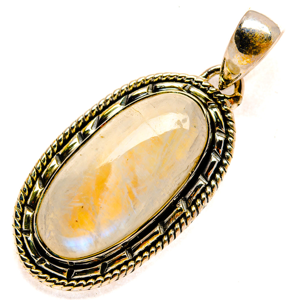Rainbow Moonstone Pendants handcrafted by Anasilvercos - PD25215 - Photo 2