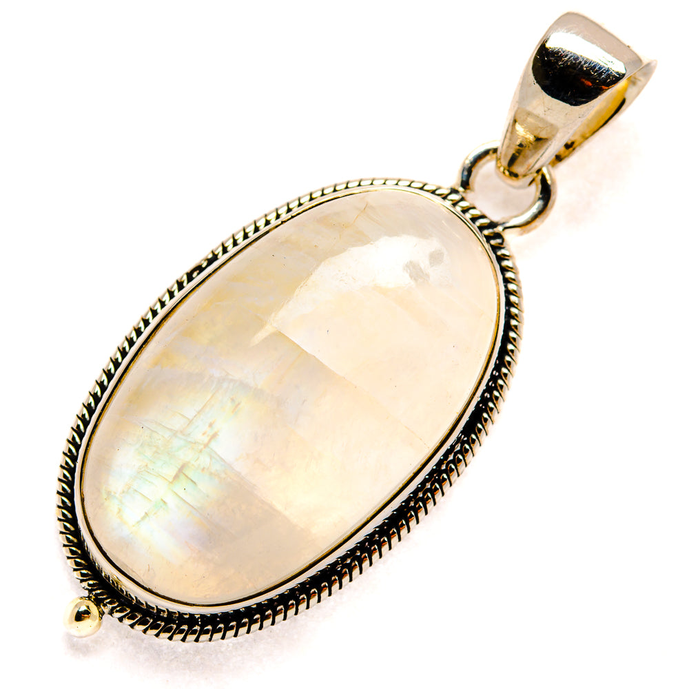 Rianbow Moonstone Pendants handcrafted by Anasilvercos - PD25216 - Photo 2