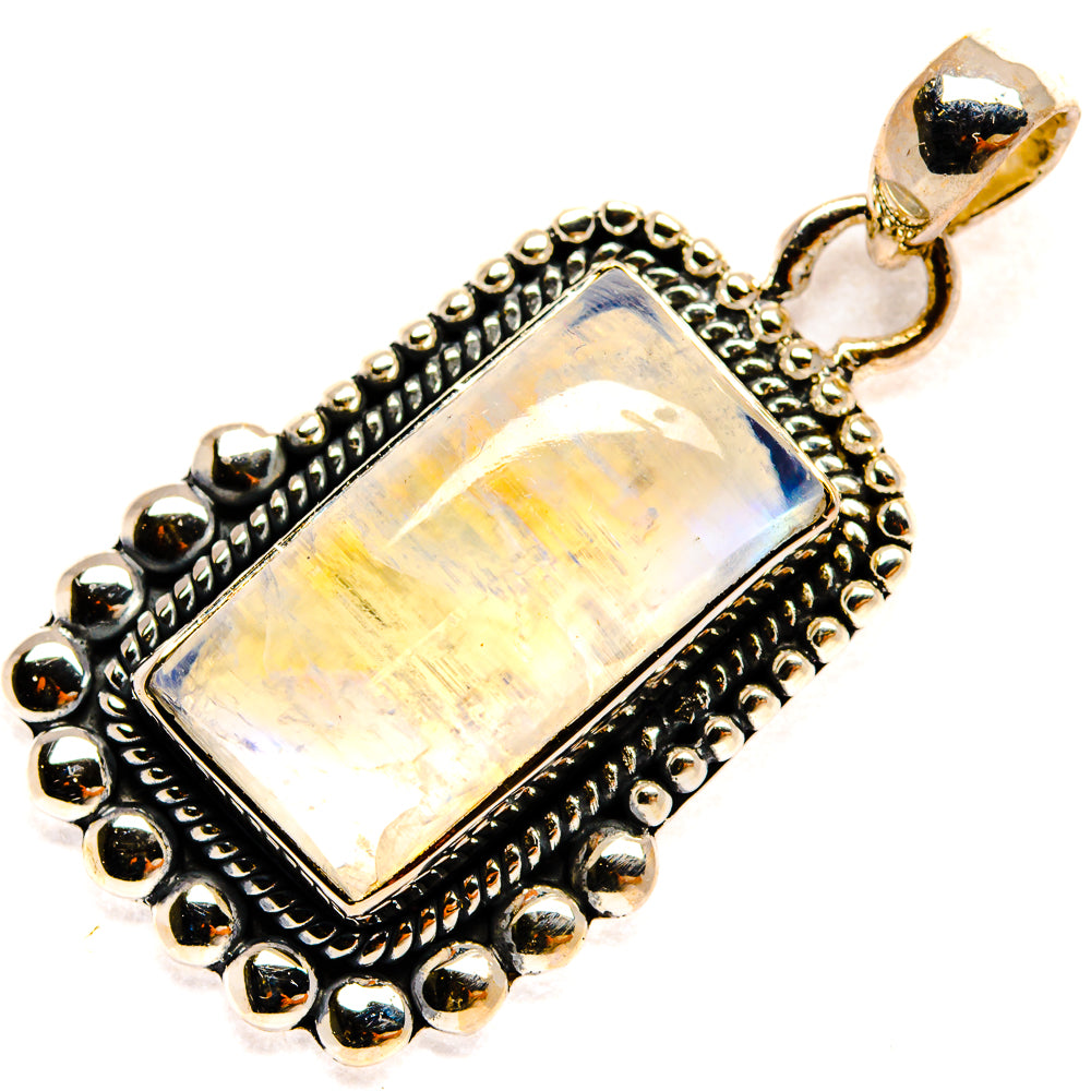 Rainbow Moonstone Pendants handcrafted by Anasilvercos - PD25217 - Photo 2